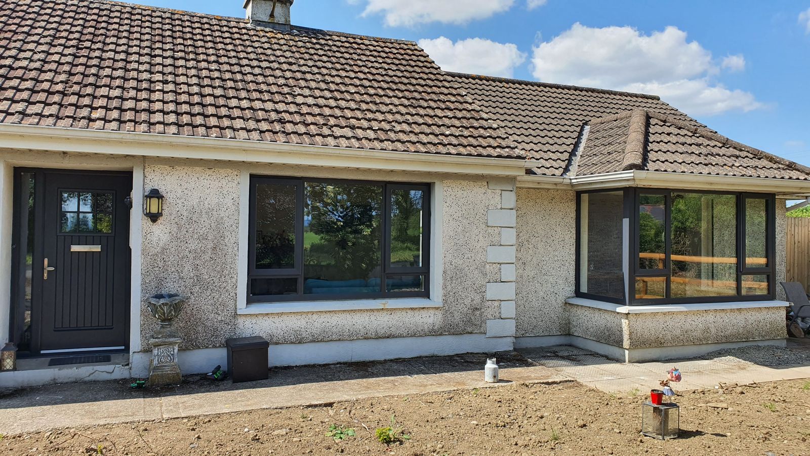 Anthracite windows and front door