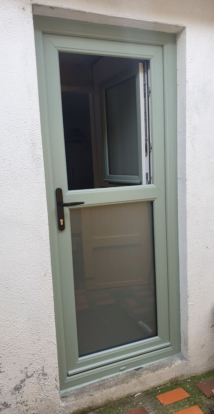 Sage green stable door